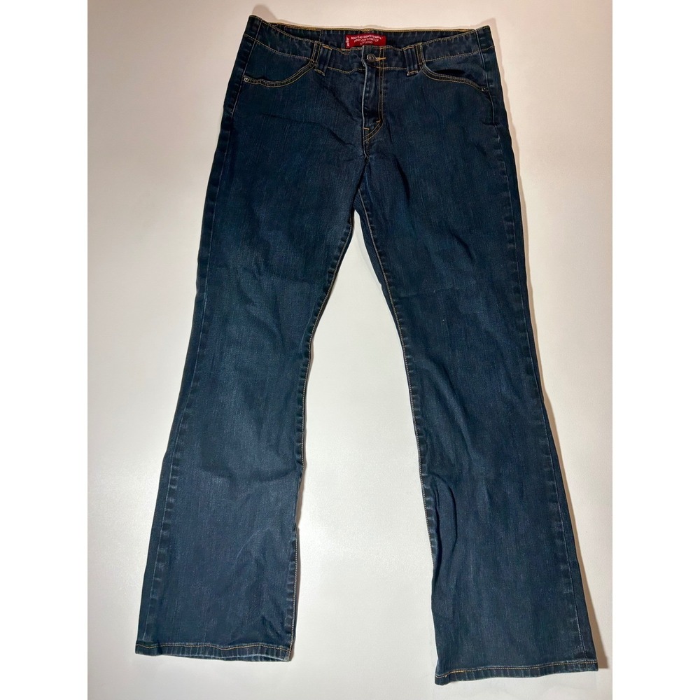 Levi's 525 Downtowner Jeans Womens 14M Blue Excellent Bootcut Stretch Denim